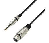 adam hall K3 MFP 0600 cable de audio 6 m XLR (3-pin) 6,35mm TRS Negro, Plata