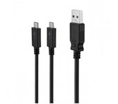 Muvit Cable USB-Doble Tipo-C 3A 2m Negro