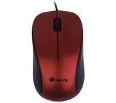 NGS Wired Crew Ratón Óptico 1200DPI Rojo