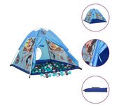 vidaXL Tienda De Juegos Para Niños Con 250 Bolas Azul 120x120x90 Cm
