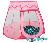 vidaXL Tienda De Juegos Para Niños Con 250 Bolas Rosa 102x102x82 Cm