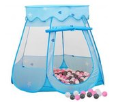 vidaXL Tienda De Juegos Para Niños Con 250 Bolas Azul 102x102x82 Cm