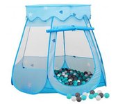 vidaXL Tienda De Juegos Para Niños Con 250 Bolas Azul 102x102x82 Cm