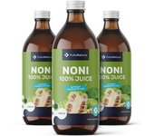 FutuNatura 3x 100 % zumo de Noni, en total 3000 ml