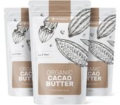 FutuNatura 3x Manteca de cacao orgánica, en total 750 g