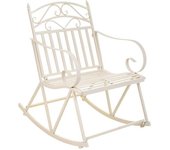 Wanderlust deco Sillón balancín de forja 55x45x91 blanco