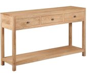 Casamata Consola de madera de mango con 3 cajones.