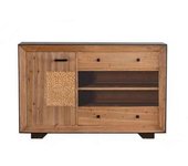 Mathi Design Aparador de madera natural estilo granja
