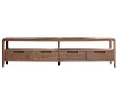 Tikamoon Mueble para tv de nogal macizo de 180 cm