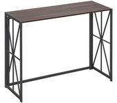 Homcom Mesa consola 100x38x80 cm marrón y negro