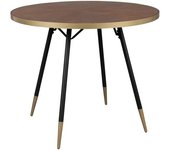 White label Mesa de comedor redonda de fresno d91 cm