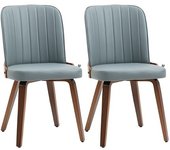 Homcom Sillas de comedor gris 47.5 x 57 x 85 cm