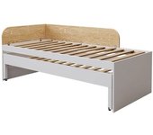 ID Kids Cama nido madera maciza  blanco 90x200 cm