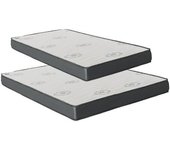 MueMue Colchón pack 2 viscoelástico 135x190x23/90x190x15