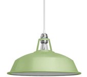 Creative Pantalla de metal esmaltado verde pastel