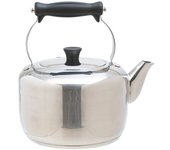 MasterClass Hervidor de agua 2L plata acero inoxidable