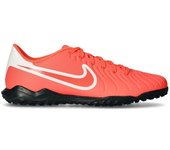 Nike - Bota de fútbol Tiempo Legend 10 Club Turf, Unisex, Hot Lava-White, 6,5 USA
