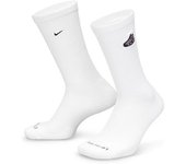 Nike - Calcetines Everyday Crew (1 par), Unisex, White-Black, S