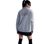 Nike - Sudadera Sportswear Fleece, Mujer, Grey Heather, L