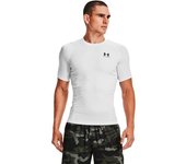 Under Armour - Camiseta HeatGear Compression, Hombre, white-black, XS