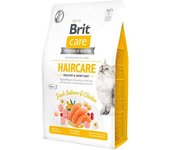 Brit Care Cat Grain Free Haircare Healthy Shiny Coat Salmon y Pollo 2 x 2 kg