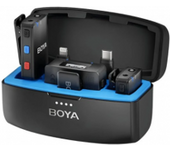 Boya micrófono inalámbrico conexión USB-C, Lightning y 3.5mm. Kit de dos