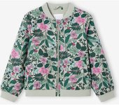 VERTBAUDET Chaqueta estilo bomber con motivos florales para niña   verde sauce