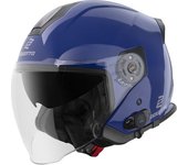 Bogotto H586 BT Solid Bluetooth Casco Jet - Azul