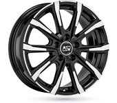 Llanta De Aluminio Msw 79 7x17 5x112 Et42 Brillo Negro