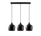 Regleta colgante momo 22 negro (3 luces)