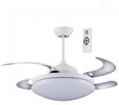 Ventilador led con aspas plegables twin blanco (36w)