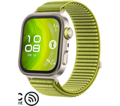 HUAWEI WATCH FIT 4 Pro Verde Nylon/Cristal de Zafiro y Titanio/Hasta 10 Días de Batería/Conexión con Android &amp; iOS