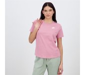 Nike Club Ss - Rosa - Camiseta Algodón Mujer talla XS
