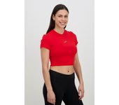 Camiseta Nike - Rojo - Camiseta Crop Top Mujer talla M
