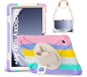 Funda Anticaída para Samsung Galaxy Tab A9 Plus 11 Pulgadas 2023, (SM-X210/X216/X218),Carcasa Rugosa con Soporte Giratorio