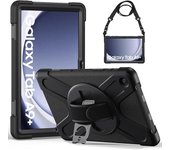 Funda Anticaída para Samsung Galaxy Tab A9 Plus 11 Pulgadas 2023, (SM-X210/X216/X218),Carcasa Rugosa con Soporte Giratorio
