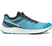 Zapatillas de trail scarpa spin race azul/blanco