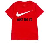Camiseta de manga corta nike swoosh infantil red
