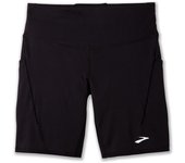 Pantalones de running brooks spark 8" mujer negro
