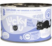 Lucky Lou Sterilised 6 x 200 g comida húmeda para gatos - Ave