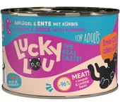 Lucky Lou Adult 6 x 200 g comida húmeda para gatos - Aves de corral y pato