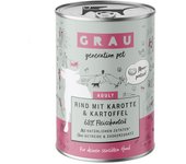 GRAU ternera, zanahoria y patata comida húmeda para perros - 6 x 400 g
