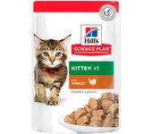 85 g Hill's Science Plan Kitten Pavo en Salsa sobre para gatos