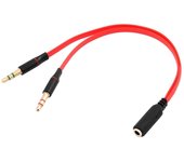 OcioDual Cable Divisor de Audio Mini Jack 3.5mm a 2x Jack 3.5mm TRS Hembra/Macho