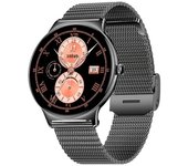 Cool Ultrathin Reloj Smartwatch (AMOLED, Llamadas, Salud, Deporte) Negro + 2 Correas