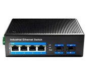 Switch CUDY IG1004S2P Industrial 1000Mbps 4 PoE RJ45 + 2 SFP Full-Duplex -40~80ºC