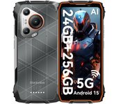 Smartphone Blackview 24GB RAM 256GB IA DeepSeek ChatGPT Gemini AI 5G 2.4K 120Hz Naranja