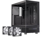 Caja PC Einarex Prisma S500 RGB Black Soporte 9 Ventiladores Cristal Templado