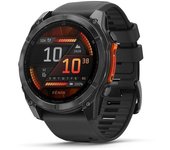 Garmin Fenix 8 AMOLED 51mm Reloj Smartwatch Gris con Correa de Silicona Negra