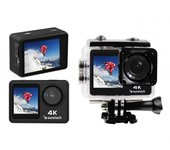 Cámara deportiva Sunstech Adventure 4K 16MP WiFi Sumergible LCD 170° FOV Negra